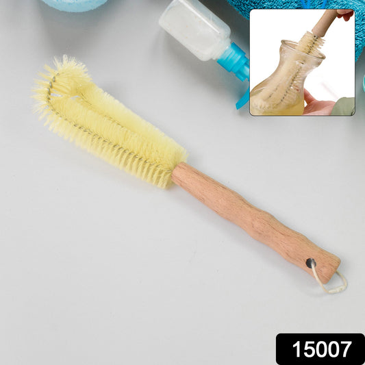 13 inch Bottle Brush, Bristle Brush with Wood Handle, Washing Brush with Wooden Handle, Kitchen Cleaning Tool, Brushes for Dish, Tumbler, Teapot, Cup, Pan