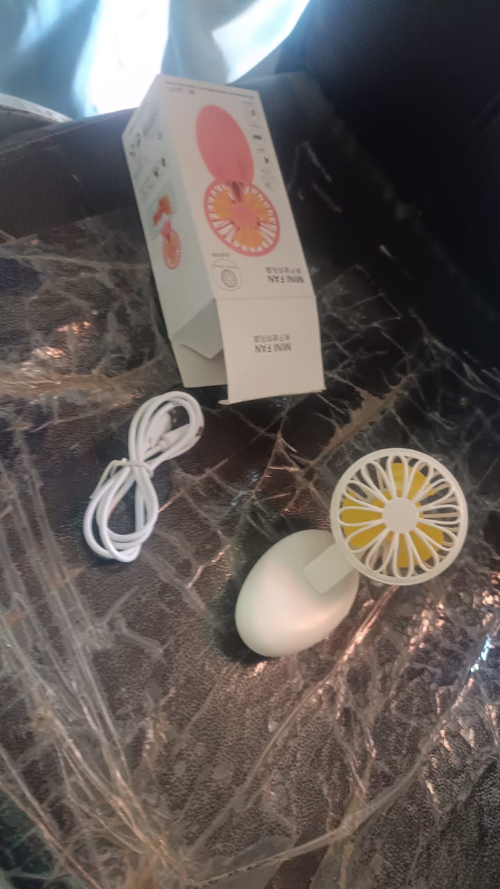Mini USB Handheld Fan, Portable Rechargeable Mini Fan for Home, Office, Travel and Outdoor Use (1 Pc)
