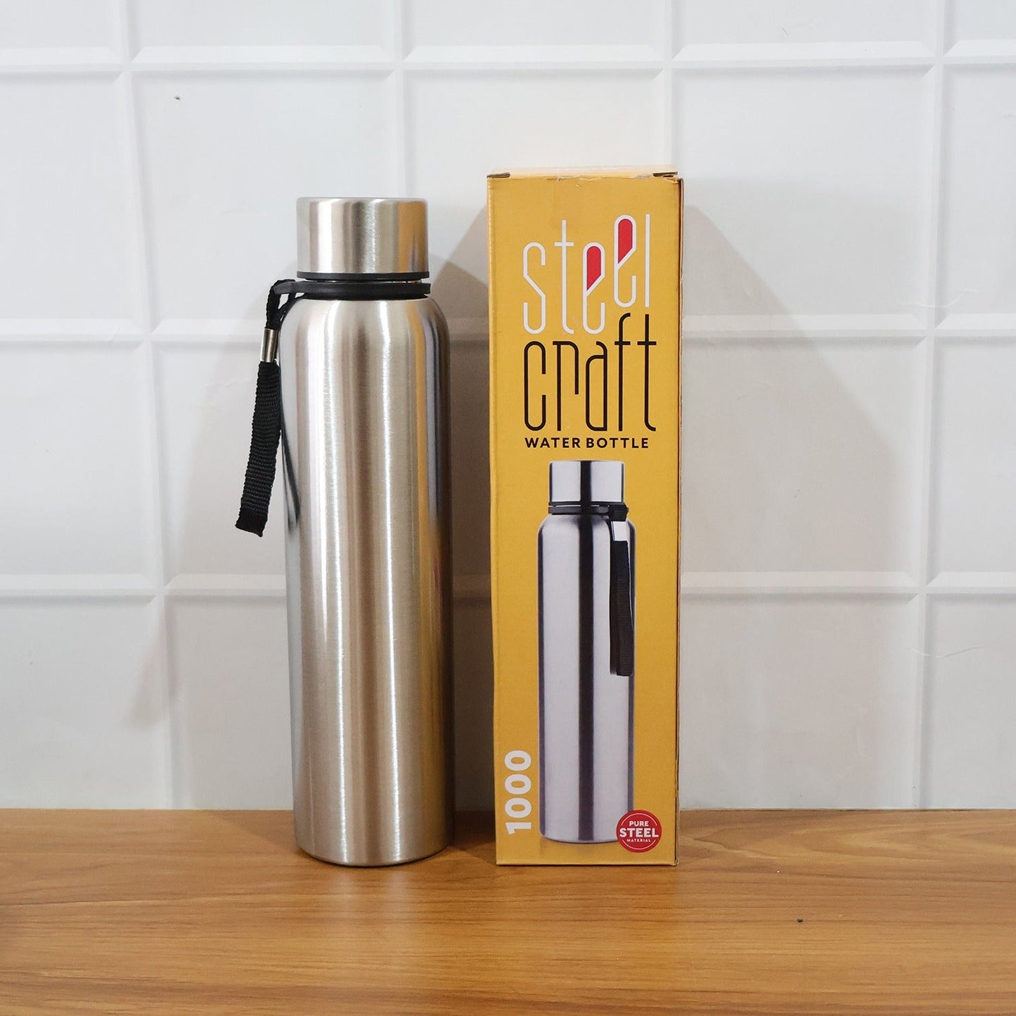 Nekza Stainless Steel Vacuum-Insulated Drink Water Bottle (1000 ML)