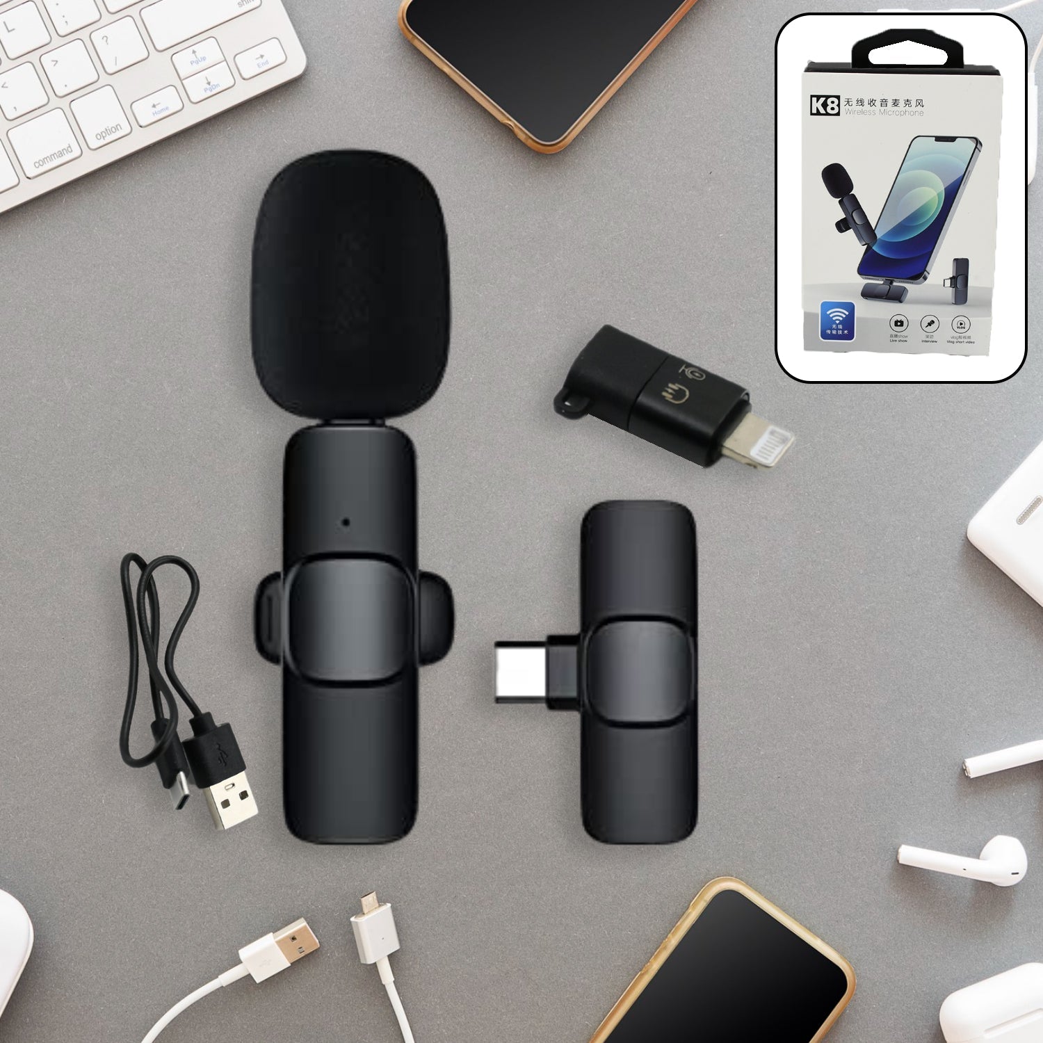 Streaming Clip on Microphone