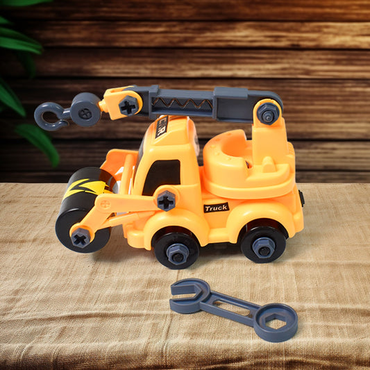 Engineering Vehicles Nut Assembly Toy – DIY Vehicle Model Set for Kids, Simulation Car Construction Toy (2 Pc Set)
