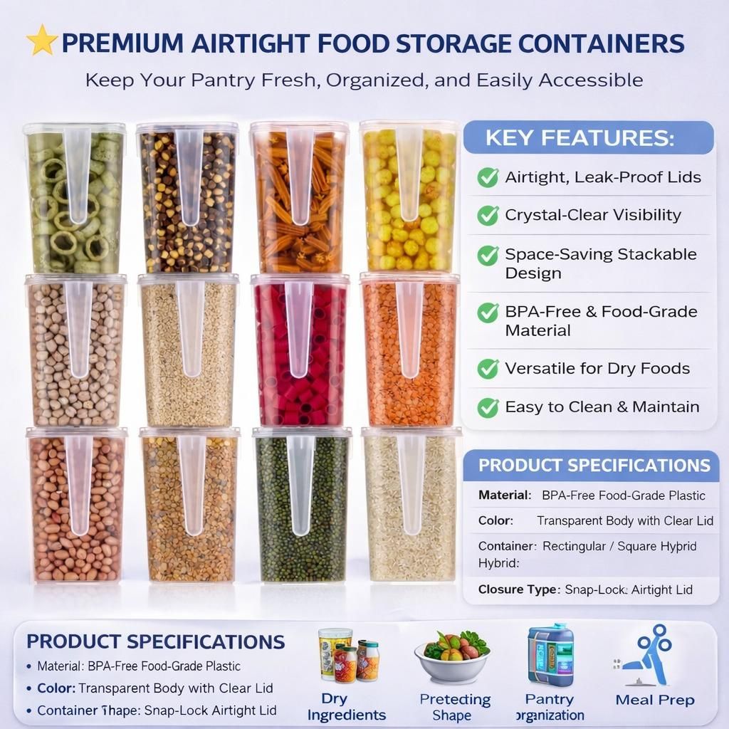 Plastic Multi Storage Box with Handle with Cover