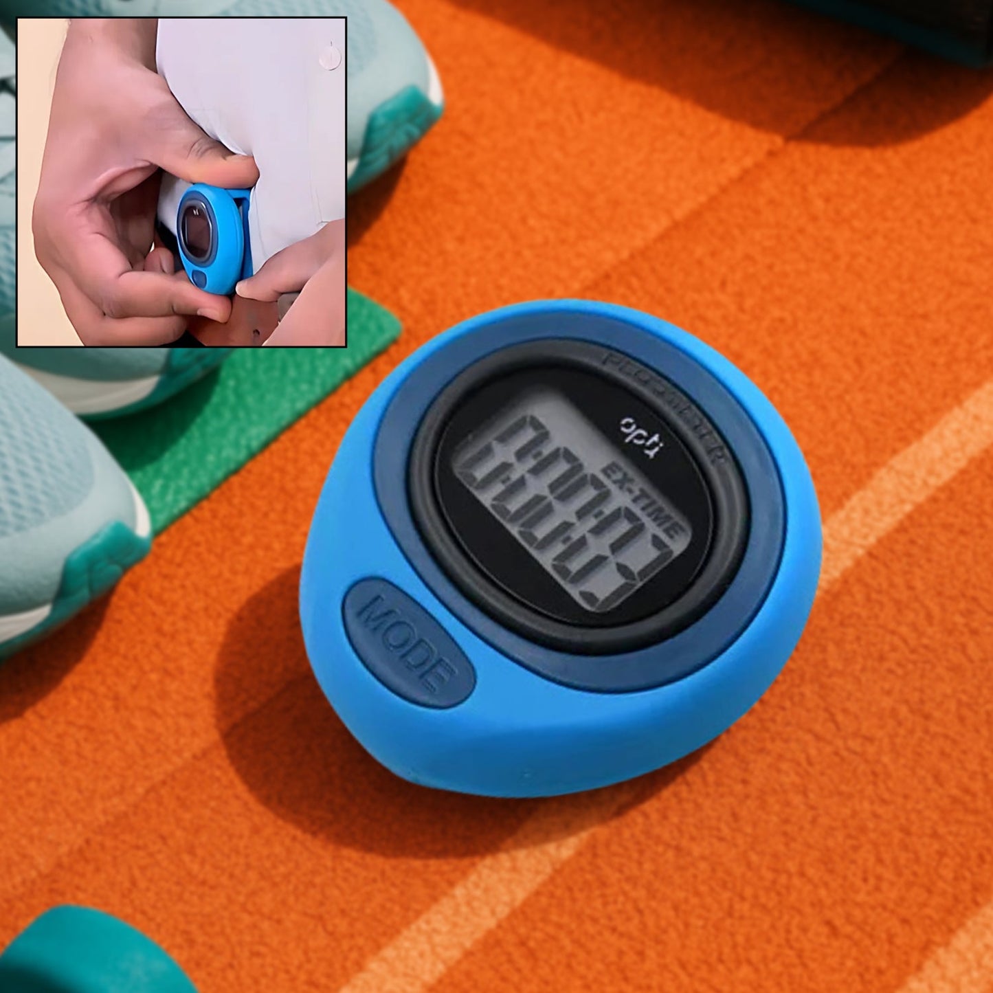 Digital Pedometers for Men and Women - Accurate Step Tracker for Walking, Running, to Track Calories, Distance, Speed and Duration Fitness