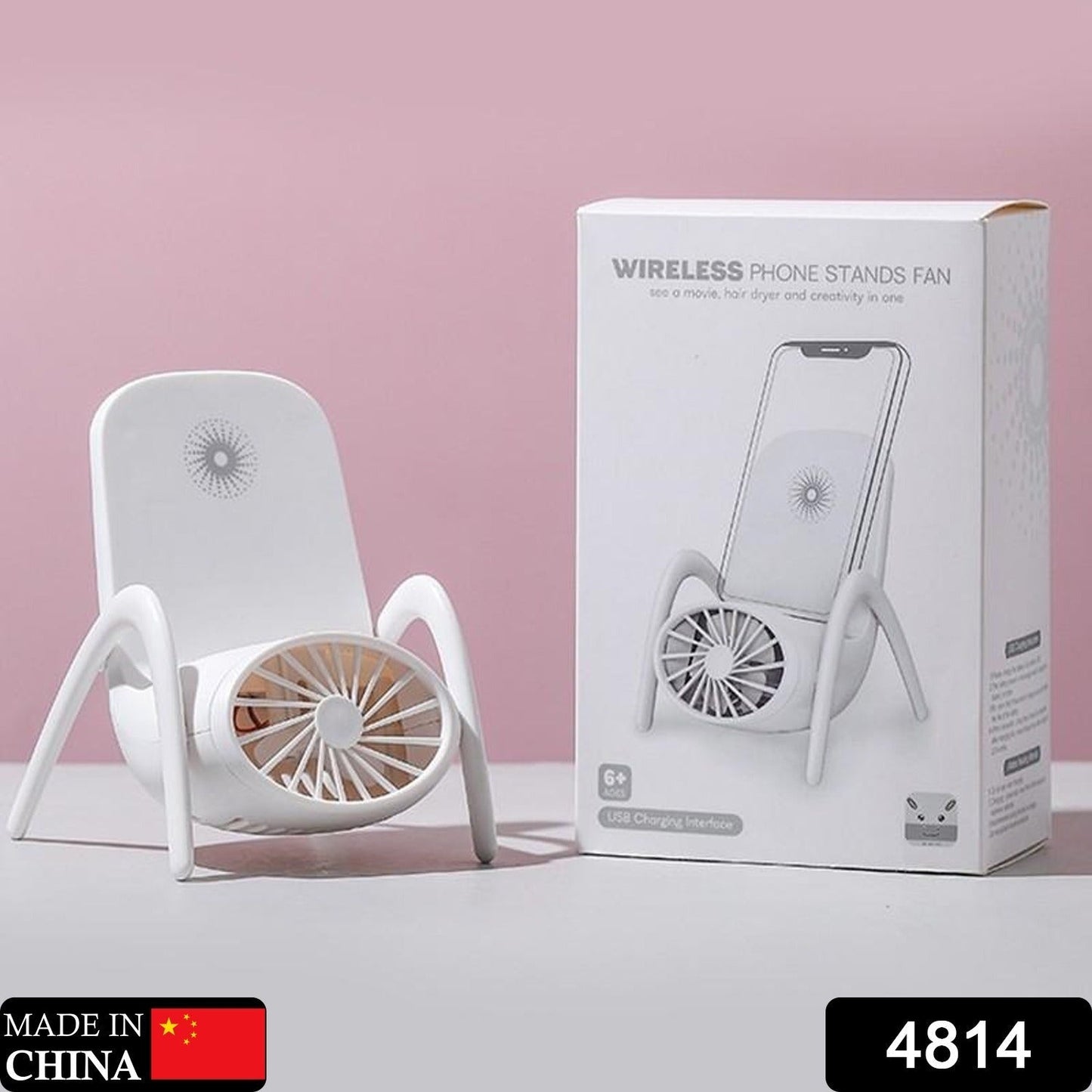 Portable Multi-Function Phone Holder Fan