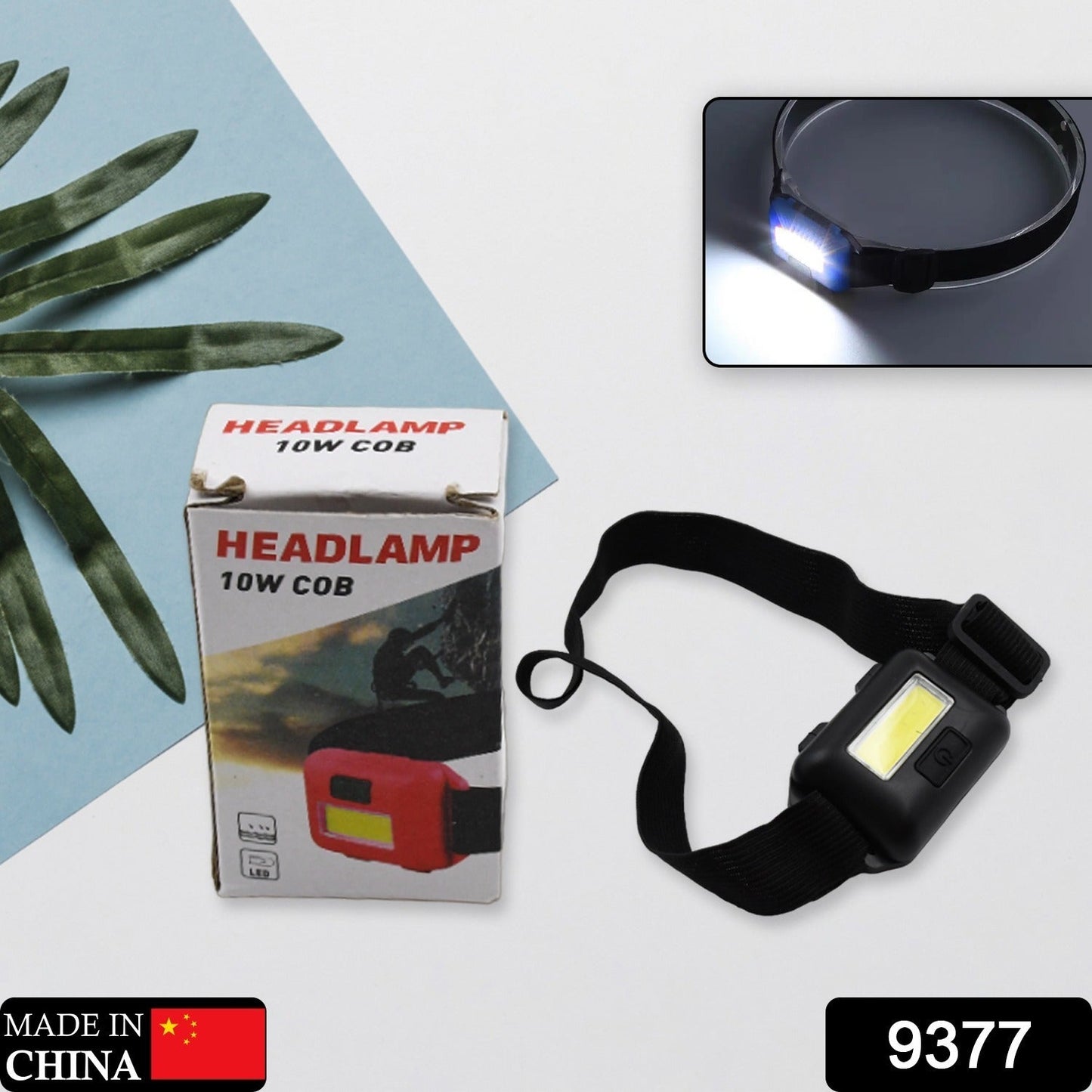 10W COB Waterproof Headlamp – Portable Lantern for Camping, Hiking, Cycling & Hunting (1 Pc)