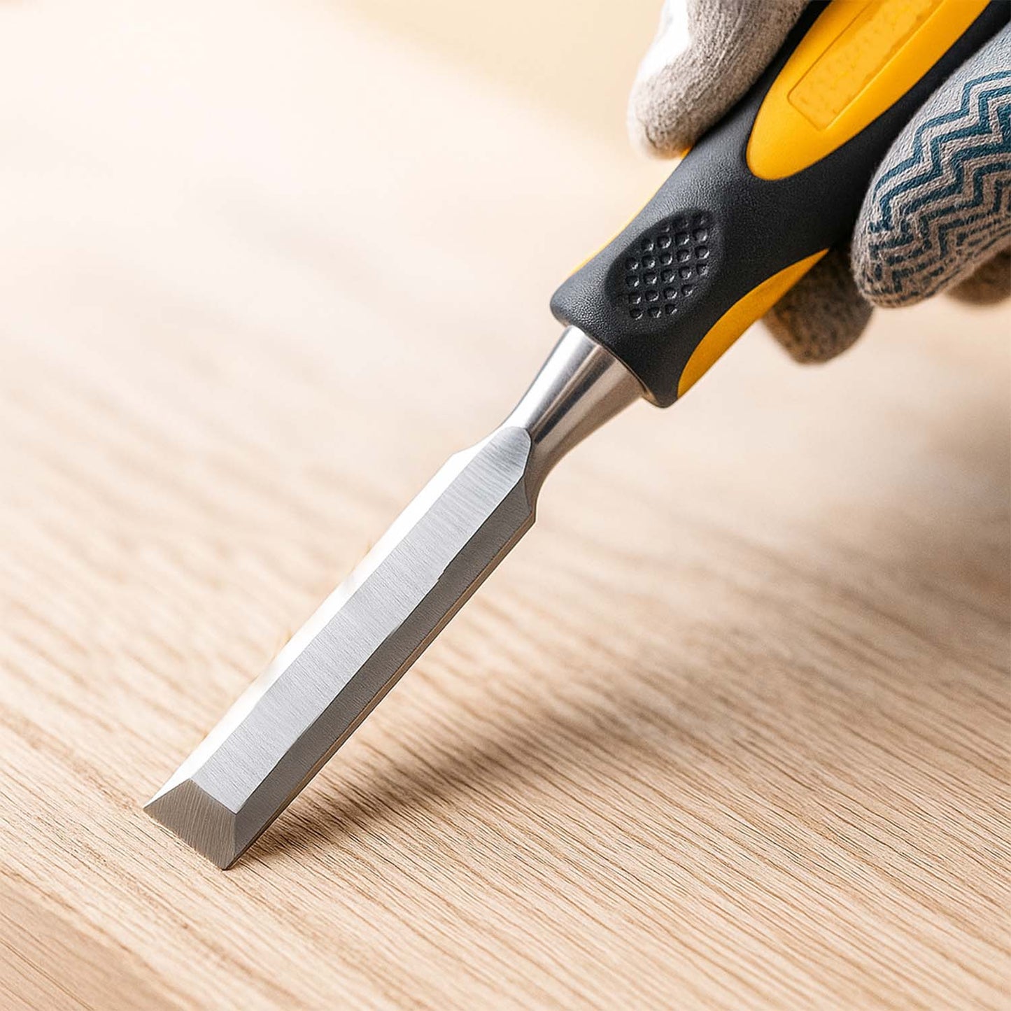 Heavy-Duty Woodworking Chisel with Ergonomic Handle (25mm / 1 Pc)