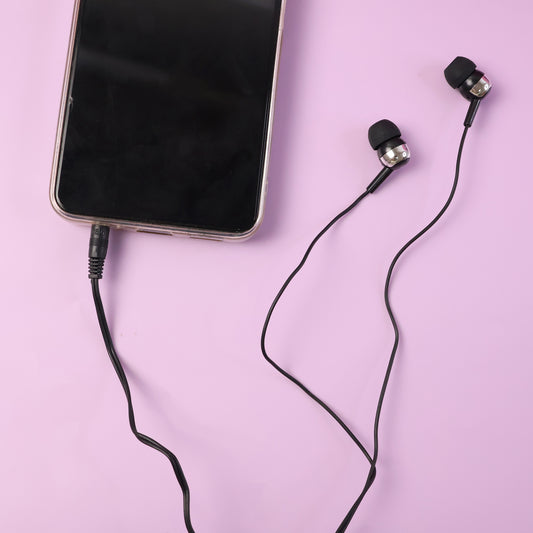 Wired Stereo Earphones With 3.5mm Jack (1 Pc  1.2m Cable)