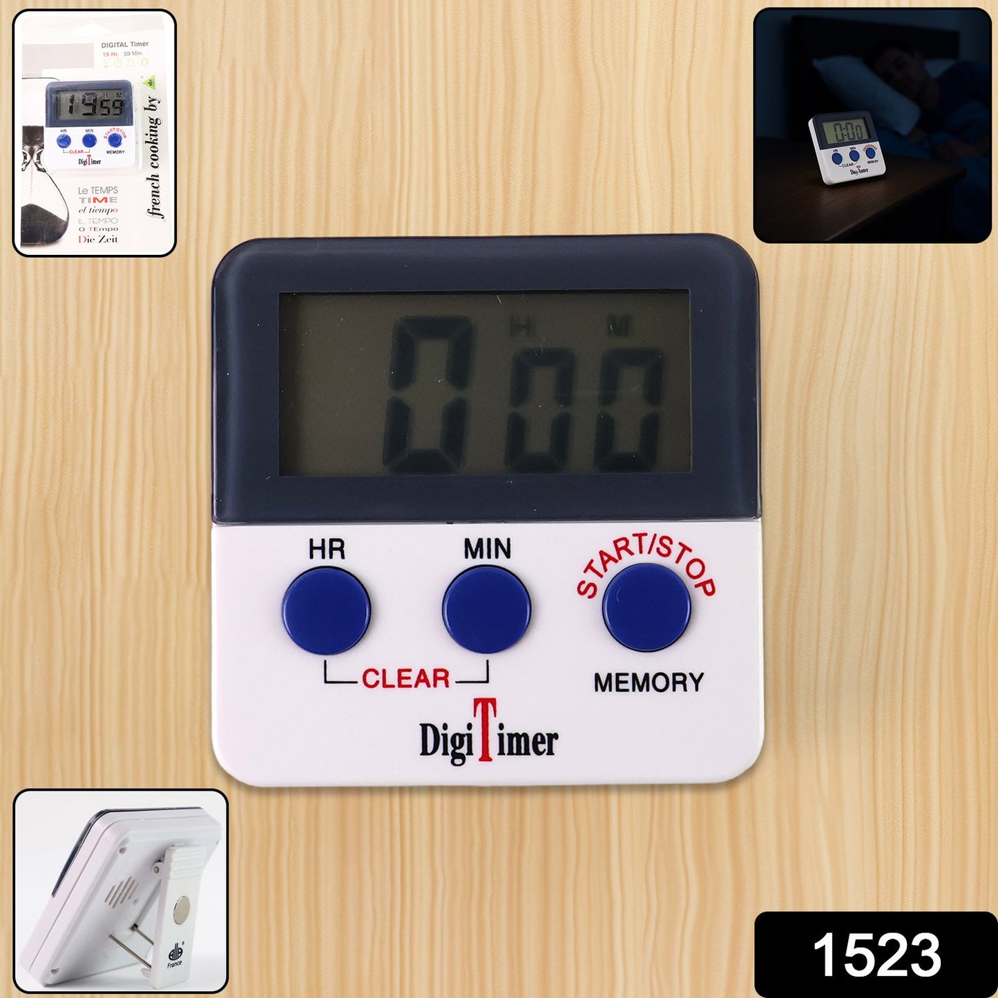 Digital Kitchen Timer with Alarm | Stop Watch Timer for Kitchen | Kitchen Timer with Magnetic Stand |Timer Clock for Study