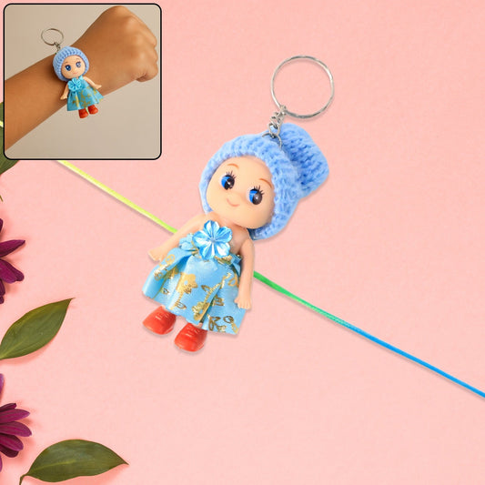 2-in-1 Kids Doll Bracelet cum Keychain – Stylish Soft Toy Bracelet for Daily Use as Bag or Key Ring